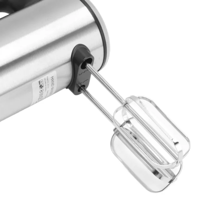 Electric Hand Mixer Adjustable Stainless Steel Kitchen Handheld Mixer W/Whisk SD