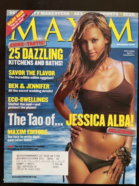 MAXIM Magazine Jessica Alba Cover November 2003