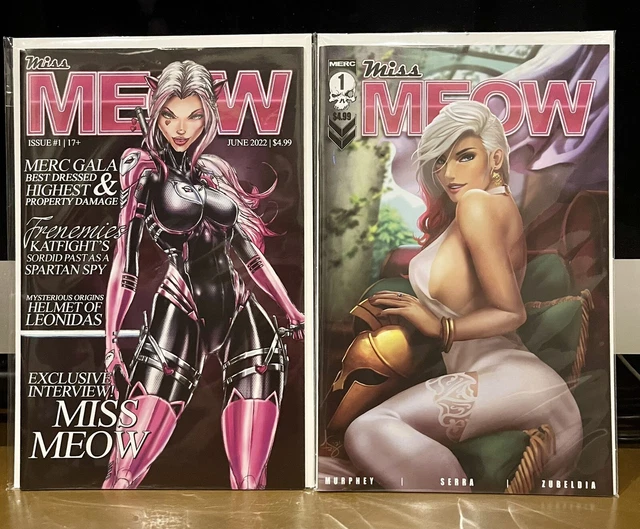 Miss Meow #1 Cover A & Cover B (Merc Comics Publishing 2022) NM