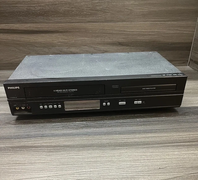 PHILIPS DVD VCR Combo Player 4Head HiFi VHS Recorder DVP3345VB/F7