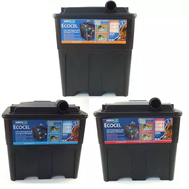 Hozelock Ecocel External Black Box Fish Pond Filter - 2500/5000/10000