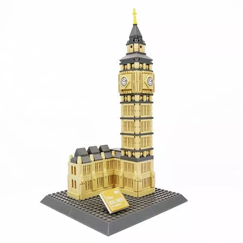 London Elizabeth Tower Big Ben Mini-Baustein-Set, 892 Stück