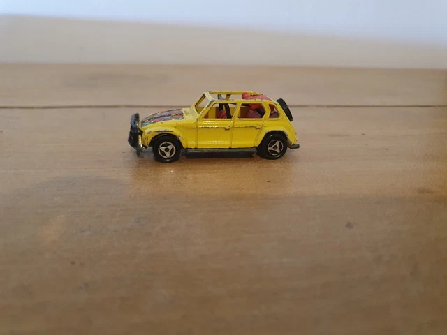 Majorette Citroën Dyane Rallye - Jaune - Boîte Fermée - Miniature Proche Du Neuf
