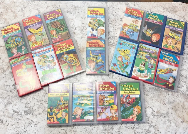 ORIGINAL SCHOLASTICS THE Magic School Bus VHS Tapes Lot (17) Vintage ...
