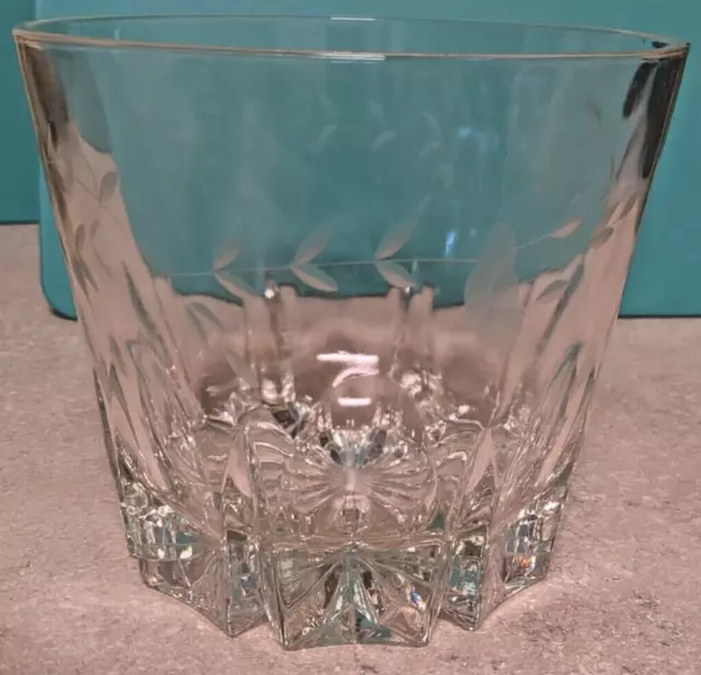 Vintage Giant Double Old Fashioned Whiskey Glass 5" Tall