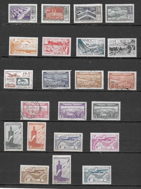 LOT DE TIMBRES du Maroc EUR 0,50 - FR