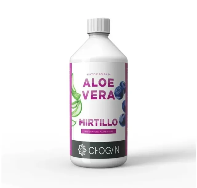 Aloe Vera Succo E Polpa Con Succo Di Mirtillo 1 Litro Supplefit Chogan Detox