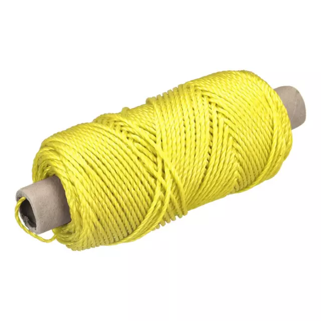 Geflecht Maurerschnur Nylon Gelb 100M/109 Yard 3MM für Netztuch Garten Mauerwerk