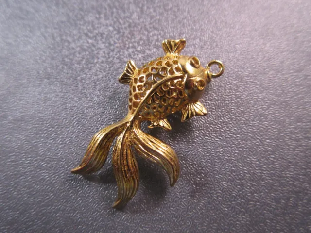 Oriental Goldfish Gold Plated Pendant