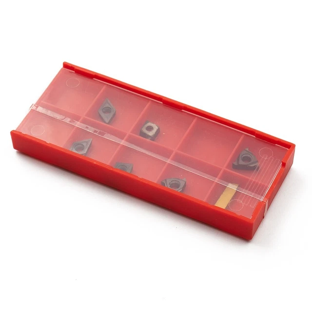 7 Pcs Carbide Inserts For 10mm Shank Turning Tool Holder CCMT060204/11IR/11ER