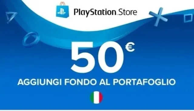 Gift card 50 EURO Playstation Network Store - codice per credito PSN - Italia