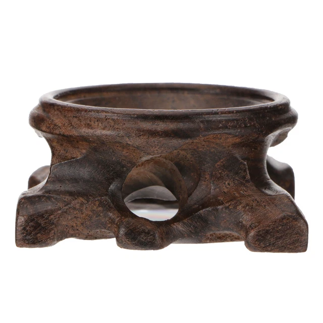 Soporte de exposición de madera decorativo asiático oriental para abulón