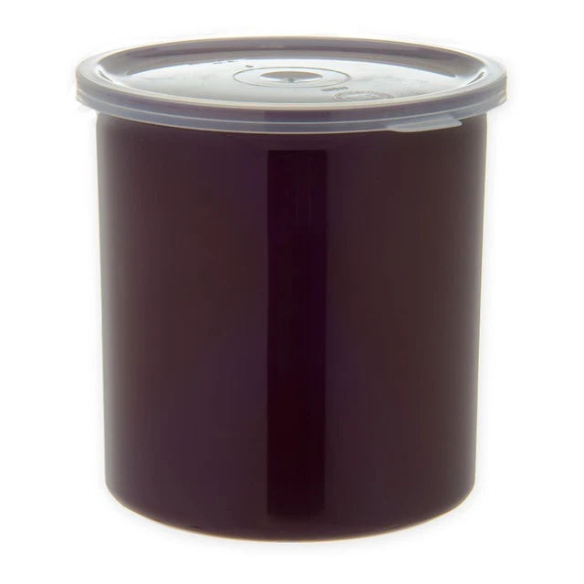 Carlisle 30101 Classic 1.2 Qt. Brown Crock with Lid