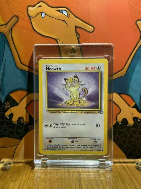 Meowth Jungle VG, 56/64 Pokemon Card.