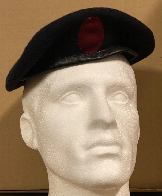 Genuine British Army Military Soldiers Beret Hat - Navy Blue - Size 62cm