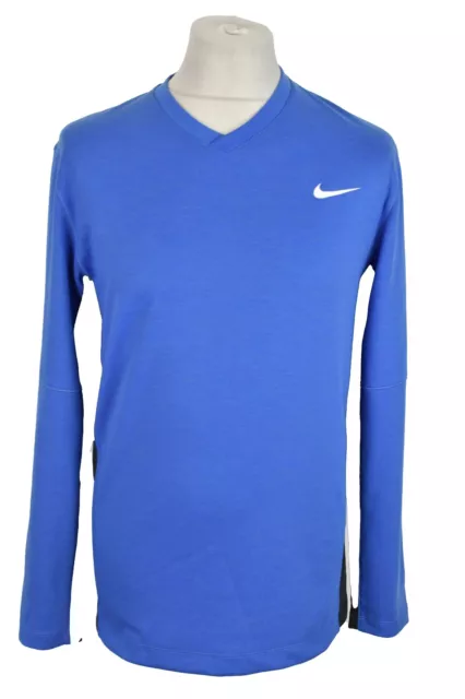 Nike Golf blau Sportpullover Größe S Herren Dri-Fit Pullover Outdoor Oberbekleidung