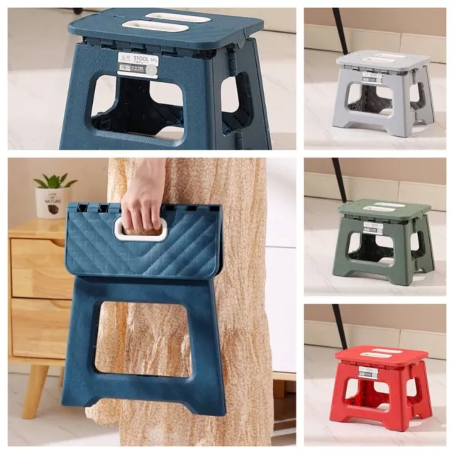 Lightweight Folding Step Stool Thickened Footstool Foldable Stool  Picnic