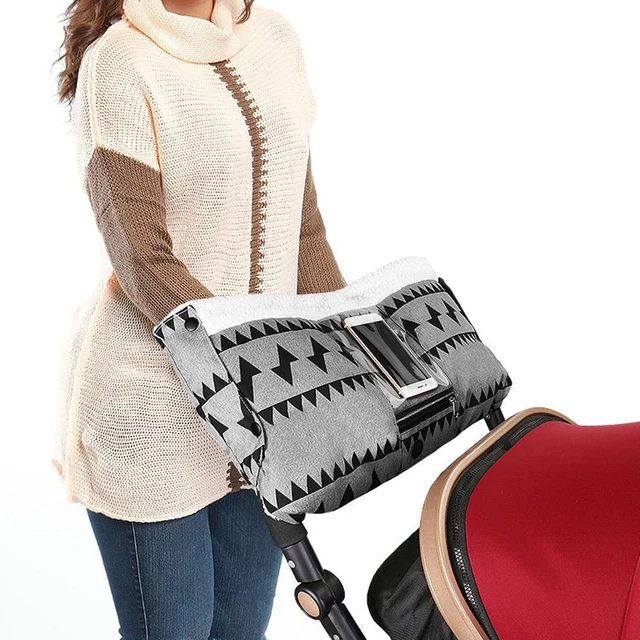 Baby Stroller Buggy Pram Gloves Windproof Pushchair Cart Hand Muff Glove 2