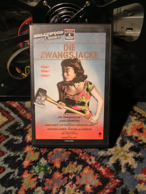 Columbia VHS-Rarität: Die Zwangsjacke  (1964) J.Crawford Nur auf VHS !!  RAR !!