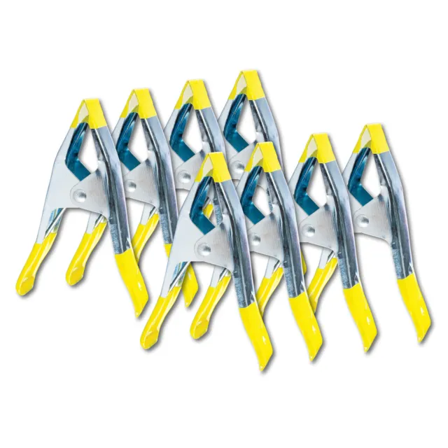 Handy Hardware 8PK Spring Clamps Vice Jaws Heavy Duty 100mm