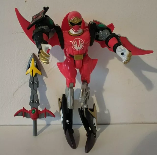 Power Rangers Ninja Storm rouge vent Zord Morphin Figurine Bandai 2002 + arme