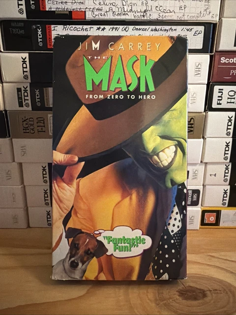 Mask Riegert THE MASK (VHS, 1995) Jim Carrey, Peter Riegert, Peter Greene, Amy ...