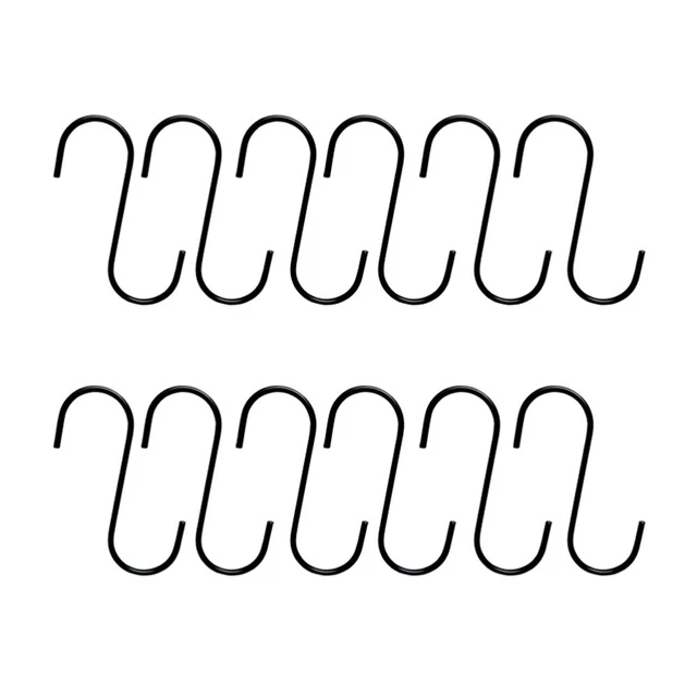 12pcs Hook Kitchenware Hooks Towel Hooks S Shaped Hangers Multi- Hooks