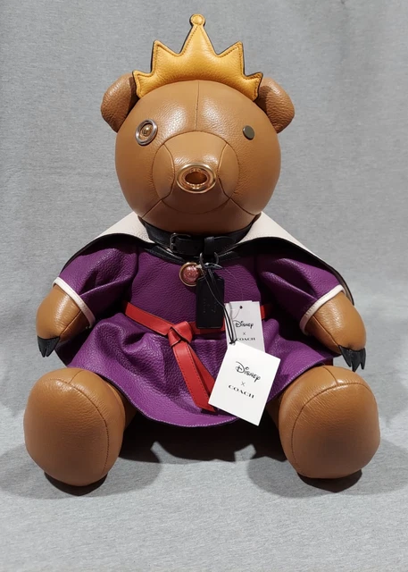 Coach x Disney Villains Evil Queen Collectible Bear Plush Limited Leather