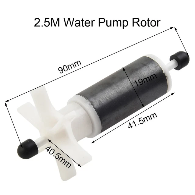 JZSMY Impulseur De Pompe à Chaud Pour Coleman Pour Lay-Z-Spa #P4071 58113 E02 Avec 2 Tiges En Céramique Et 1 Tige En Acier Inoxydable