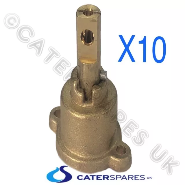 Chinese Cooker Wok Brass Pel Gas Tap Valve Repalcement Head / Shaft Spindle X 10