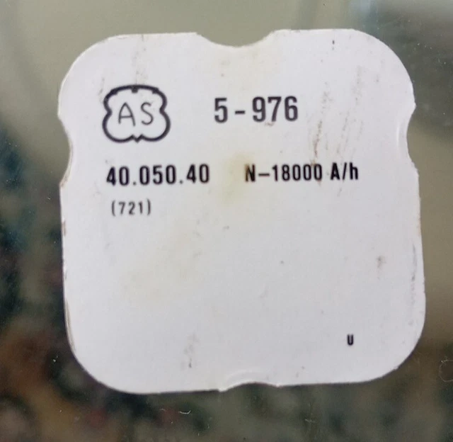 Balancier Complet Pour Montre RONDA - Référence ST 69 / 721N - NOS (New Old Stock - Neuf Ancien Stock)