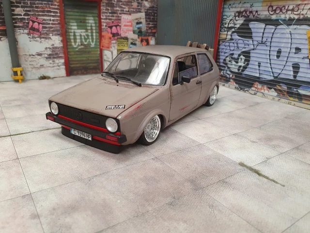 VW GOLF 1 GTi 1977 1/18 Solido mk1 rat rod modified conversion ...