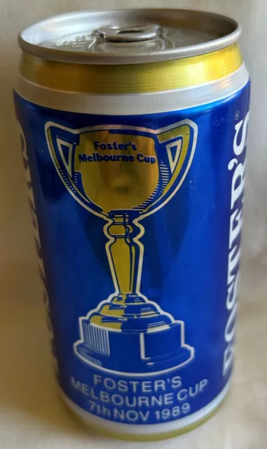 COLLECTIBLE FOSTERS LAGER MELBOURNE CUP 1989 375mL BEER CAN