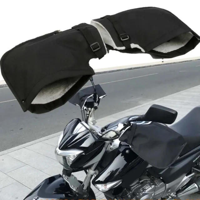 Gants de guidon moto/scooter confortables et coupe-vent essentiels hiver