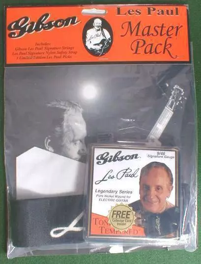 Les Paul Guitare Sangle Cordes Médiators Gibson Master Pack