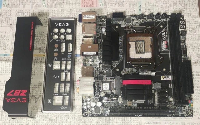 EVGA Z87 STINGER LGA1150 Mini ITX Motherboard Used No CMOS