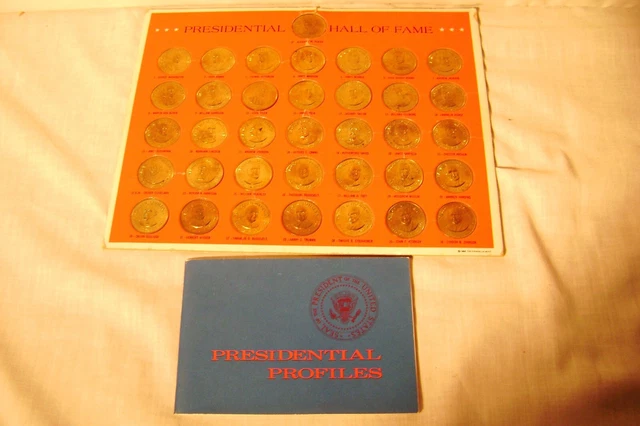 The Franklin Mint "Presidential Hall Of Fame" Collectors Bronze Coin Set  1968
