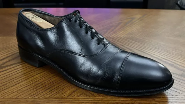 ALDEN 907 BLACK Calfskin Leather Oxford Cap Toe Dress Men’s Shoes 12.5 ...