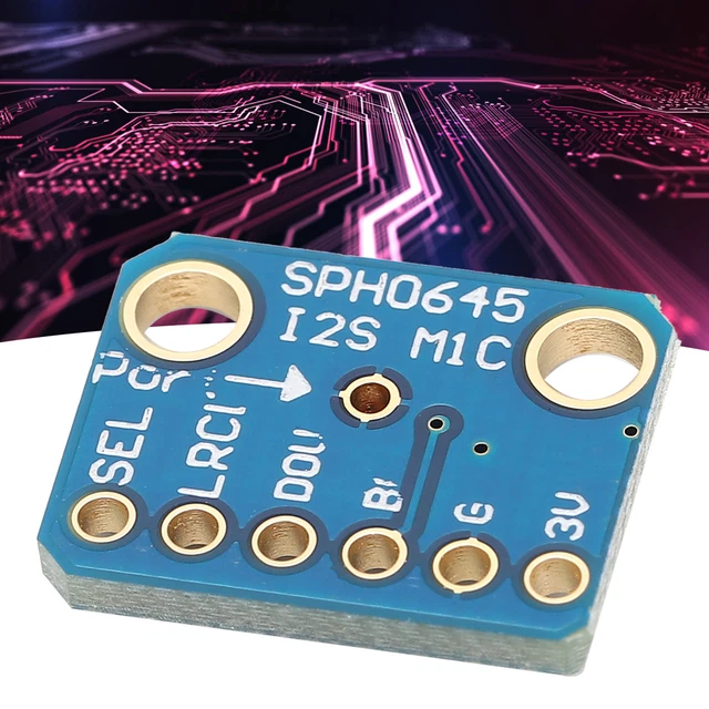 Modulo Microfono MEMS I2S SPH0645 - Breakout Board Per Progetti Elettronici Fai-da-Te