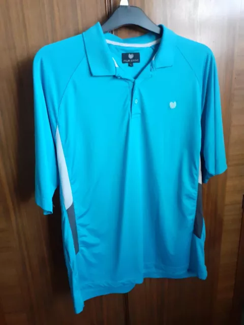 Palm Grove Mens Golf Polo Shirt Size Large