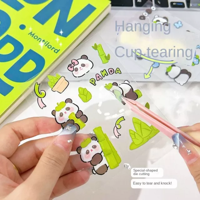 10/40PCS Transparent Creative Diary Stickers Waterproof Mobile Phone Sticker