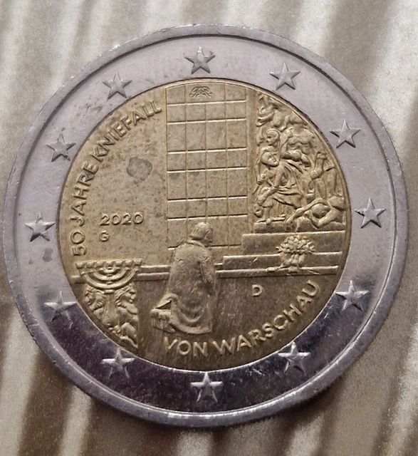 Münze 50 Jahre Kniefall Von Warschau Wert 2 EURO MÜNZE "50 Jahre Kniefall von Warschau" -G- EUR 5,00 - PicClick DE