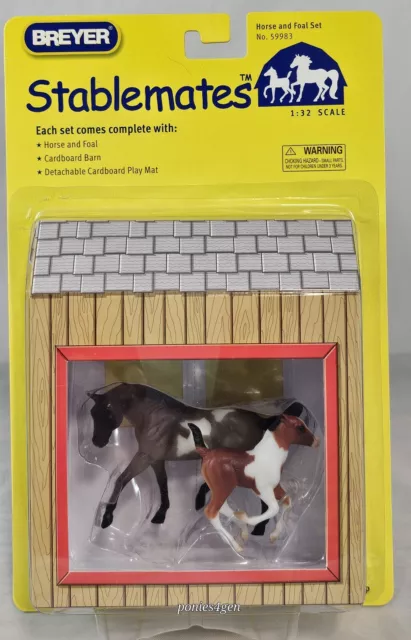 Breyer Horses 59983 Stablemates Grey Paint Mare Foal G2 Appaloosa Cantering NOC