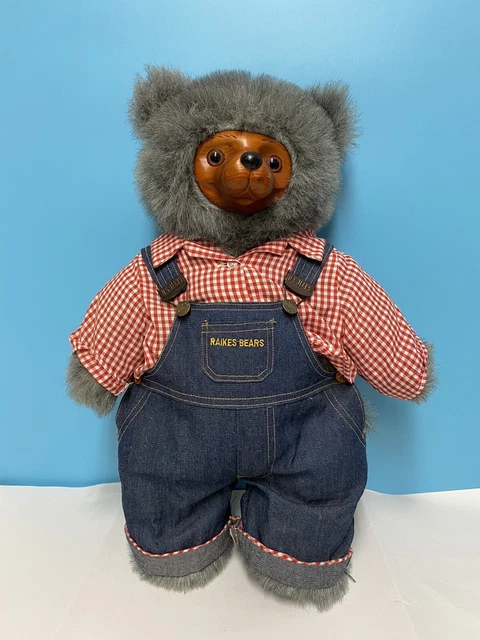 Vtg 1985 Robert Raikes Huckle Bear B1943/7500 Farmer Overalls Limited Edition