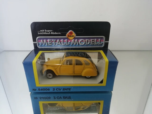 Miniature Voiture 1/64 Citroën 2CV Rouge - Marque MC Toy, Occasion - Pour Collection Ou Jouet