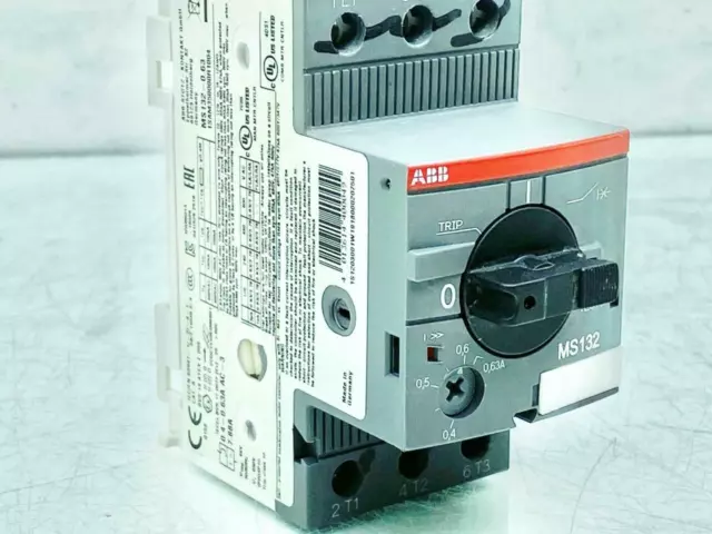 ABB MS132-0.63 Manuel Moteur Démarreur 0.4-0.63 A 690 VAC