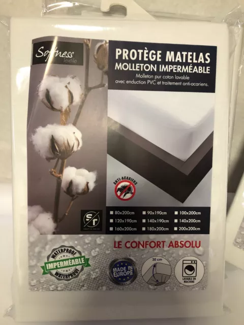 Protège Matelas Alèse Molleton Imperméable Dimension Au Choix