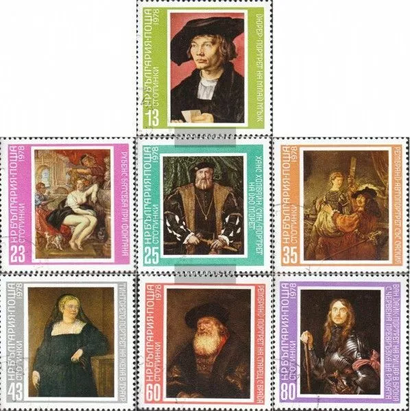 Bulgarien 2677-2683 (kompl.Ausg.) gestempelt 1978 Gemälde großer Meister