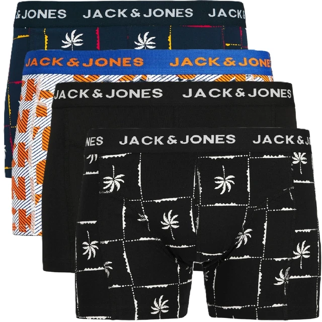 JACK & JONES Herren Boxershorts 5er Pack - Bequeme Stretch Boxershorts