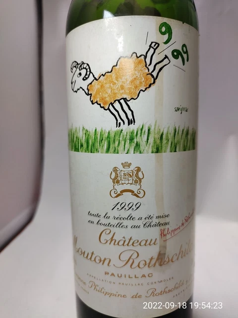 (empty)1999 Chateau Mouton Rothschild No cork Pauillac JP